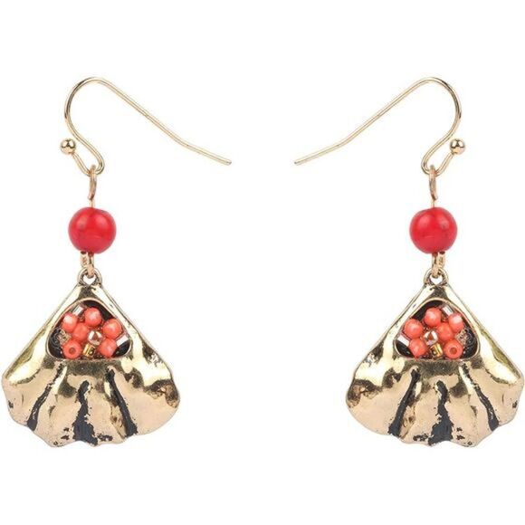 Coiris 3 Layer Illusion Wire Statement Necklace for Women Blue Green Beaded - Picture 4 of 7